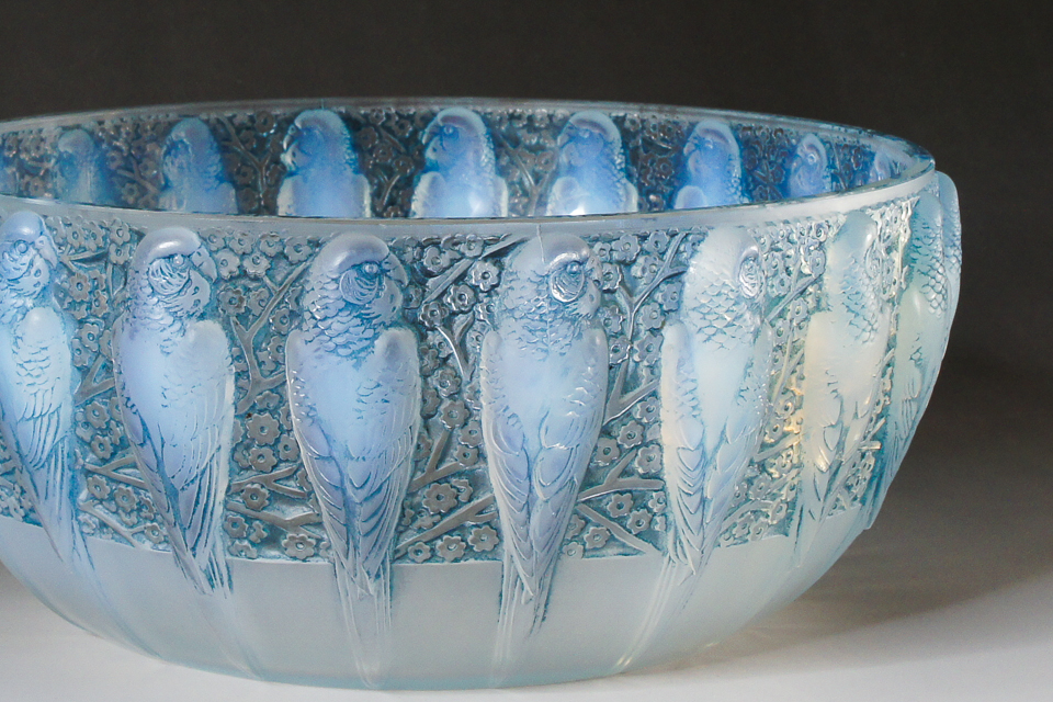 鉢＆皿「インコ」