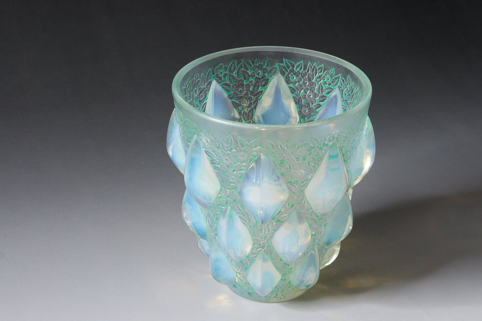 花瓶「ランピオン（グリーンパチネ）」