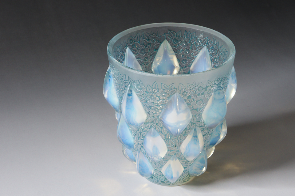 花瓶「ランピオン（ブルーパチネ）」