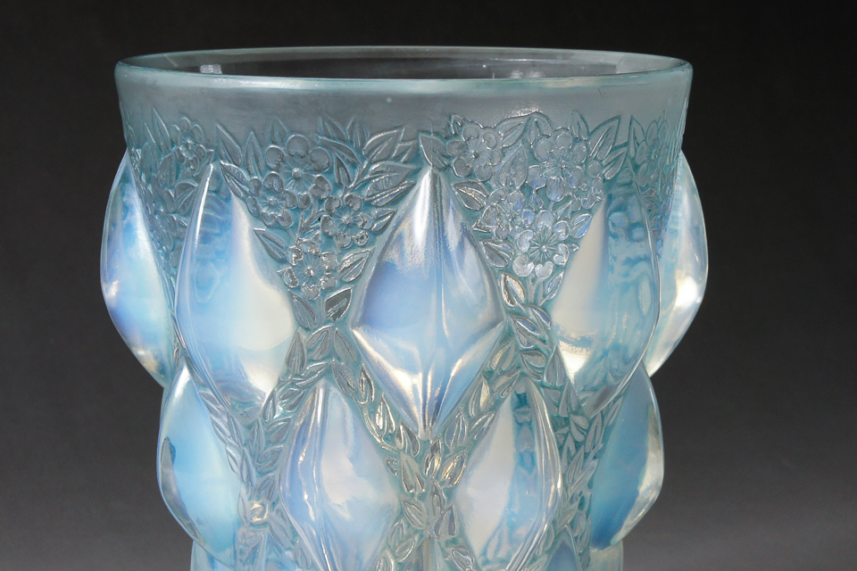 花瓶「ランピオン（ブルーパチネ）」