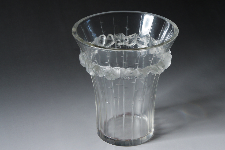 花瓶「ブルーリス（クリアガラス）」