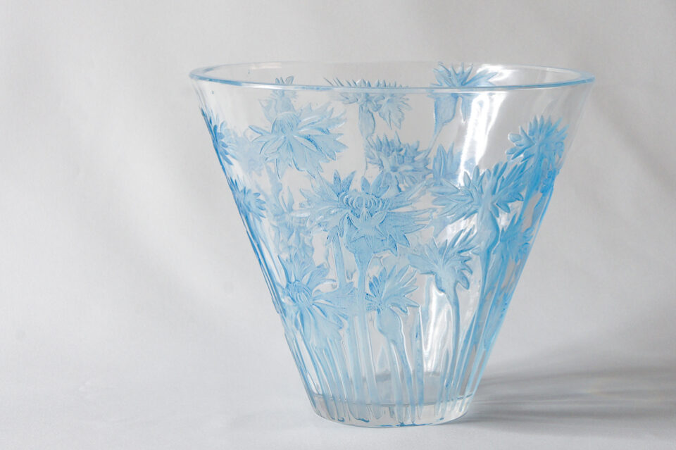 花瓶「矢車菊（ライトブルー）」