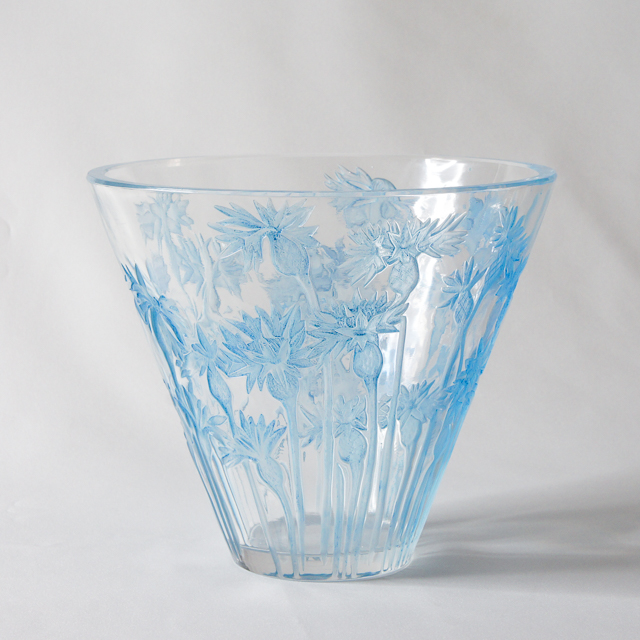 花瓶「矢車菊（ライトブルー）」